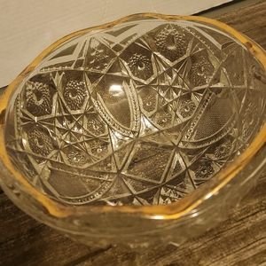 Vintage mint lead Crystal deeply cut with beautiful designs. GLASS is England